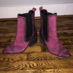 COPY - Free People Burnt Red slip on Bootie